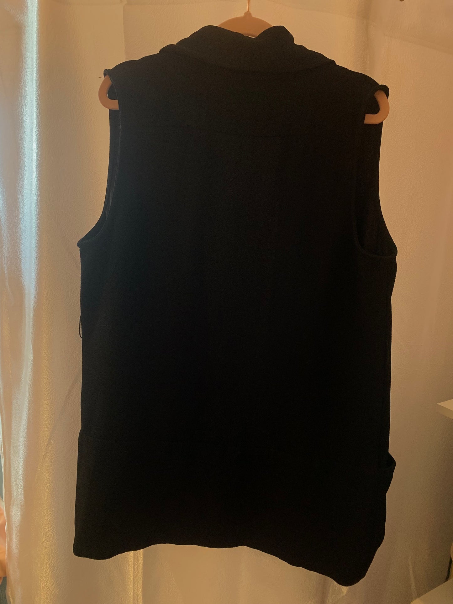 Carolina Belle Montreal Dressy Black Vest Size Large. Back of vest.