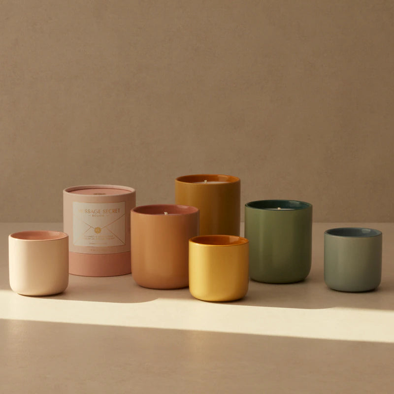 LIGHT MY FIRE HIDDEN MESSAGE PINK CHAMPAGNE CANDLE