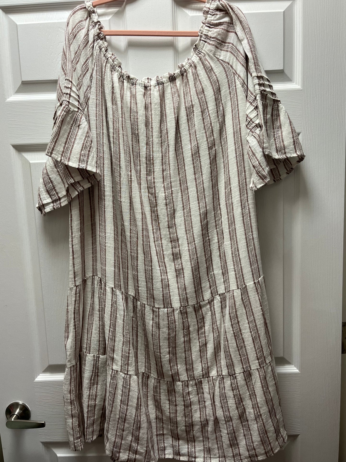 Striped Dress Sz L