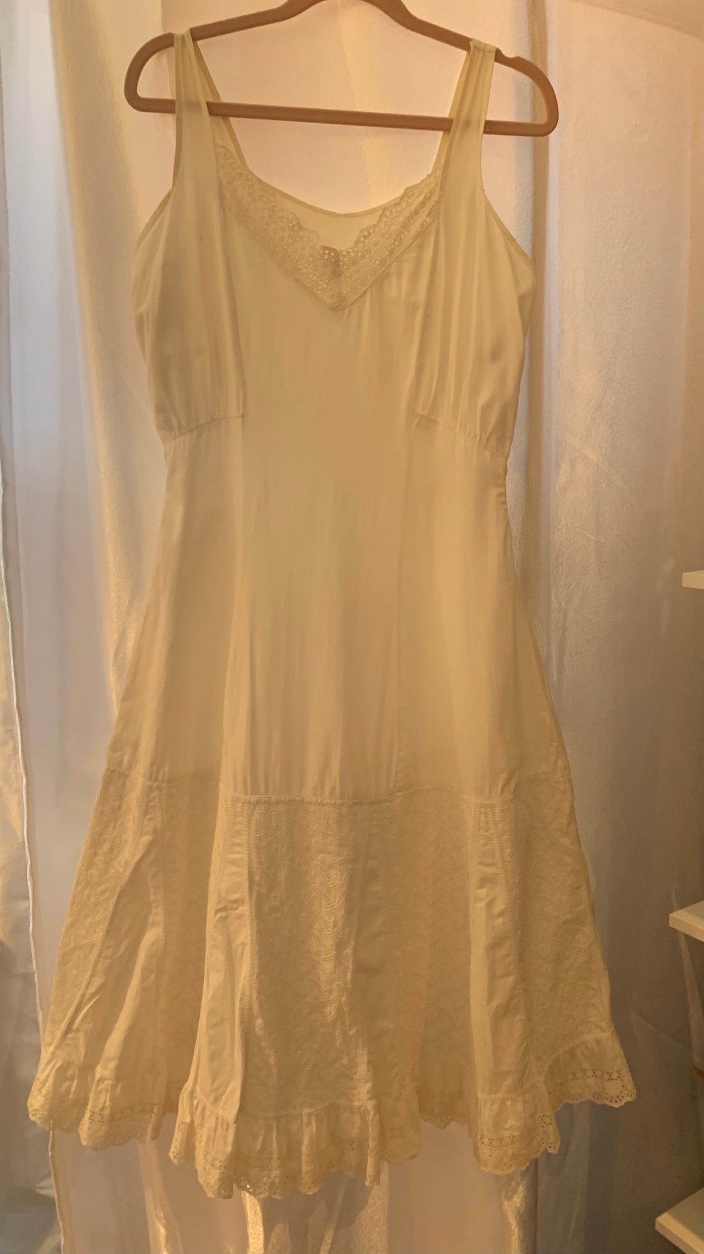 Vintage Cotton Slip Fits XS