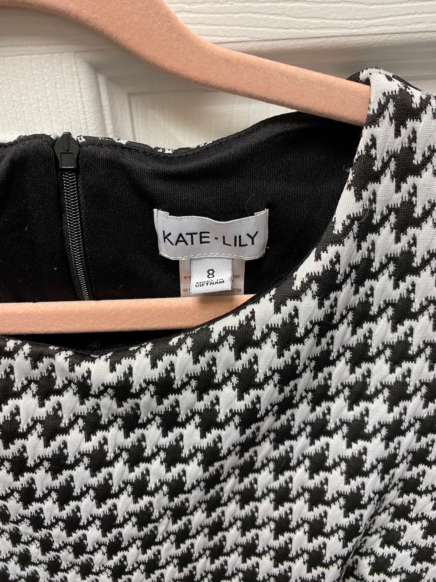 Kate Lily Houndstooth Dress Size 8