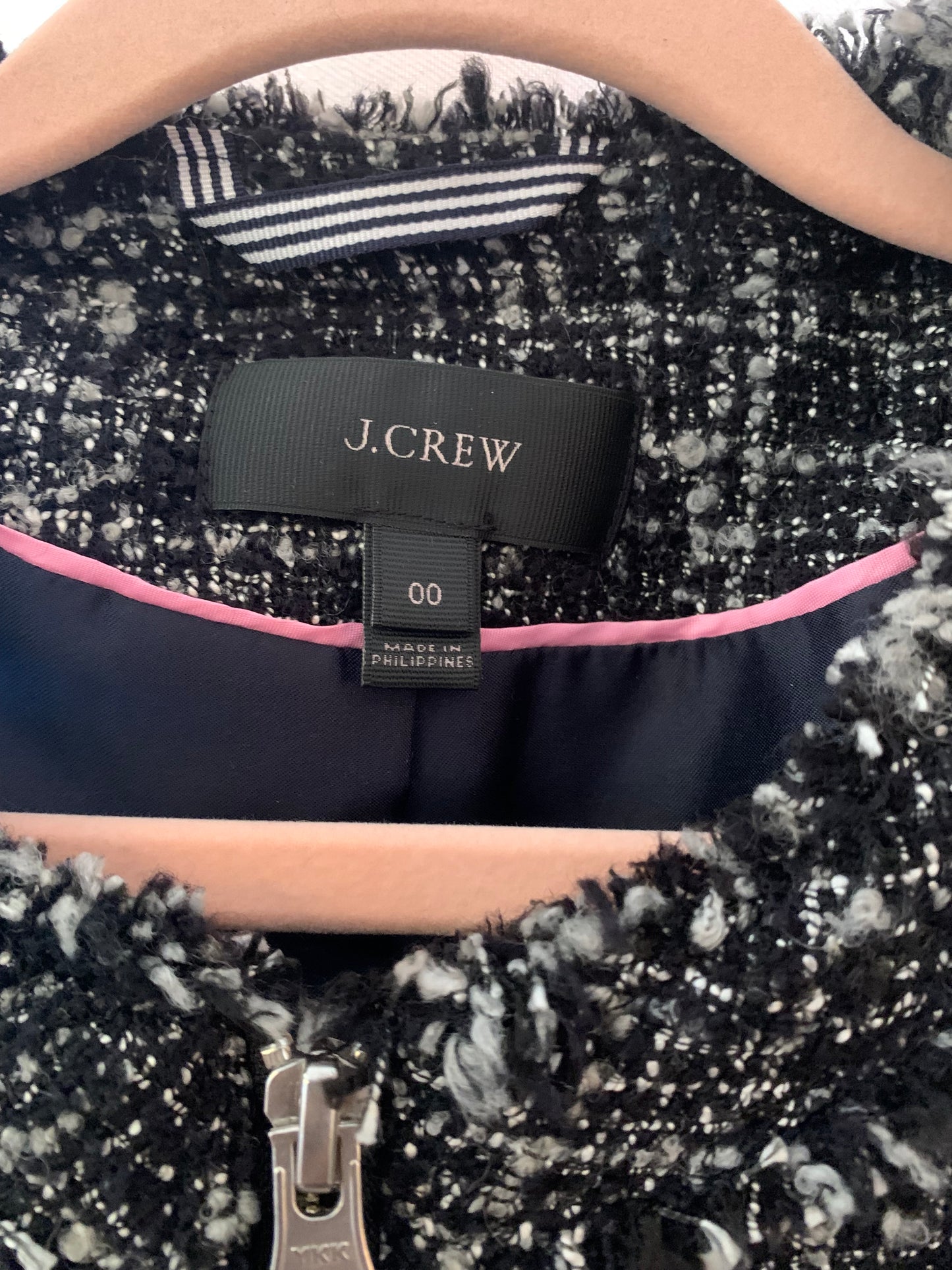 J.Crew Long Tweed Blazer Coat