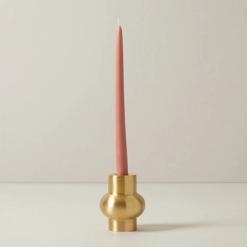 brass golden candle holder long