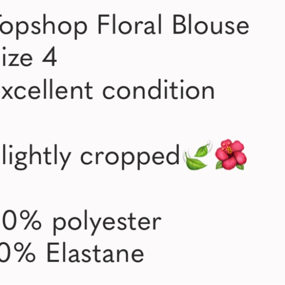 Topshop Floral Blouse with Pink Accents