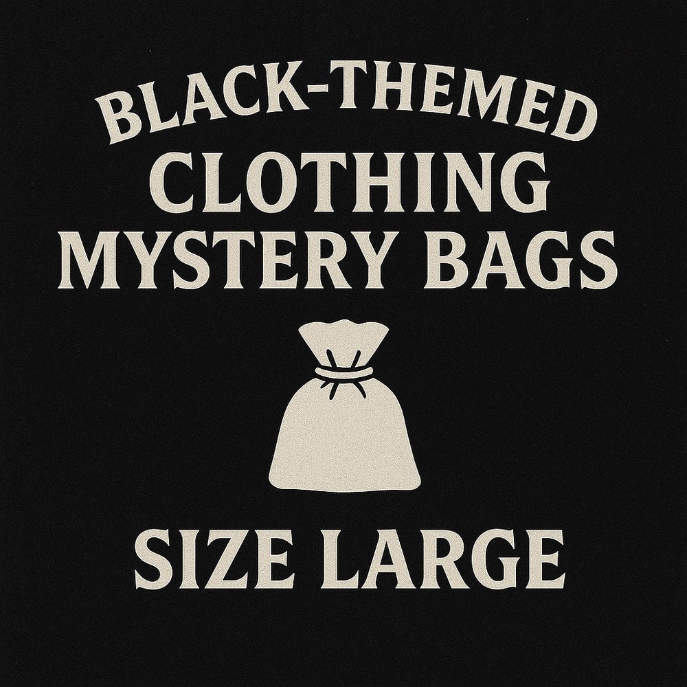 3 - Black-Themed Clothing Mystery Bag - Large