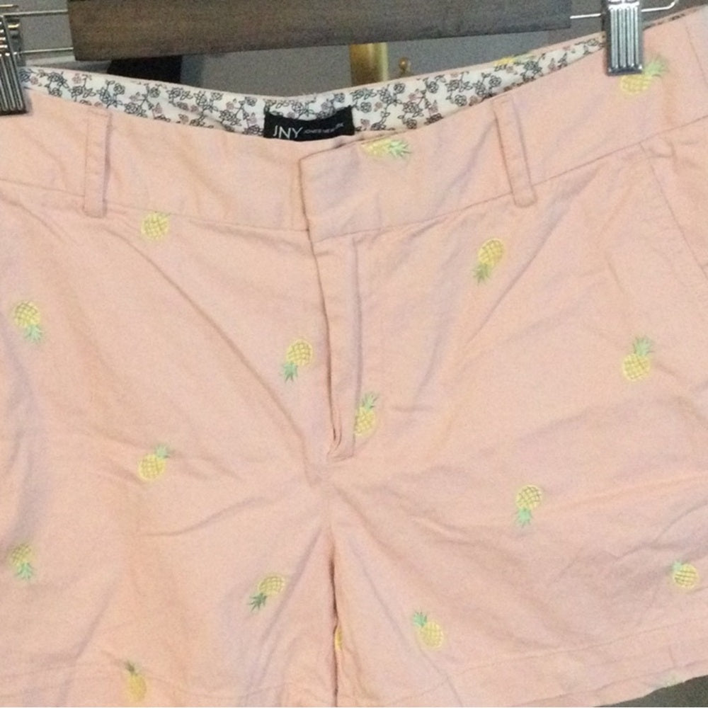 Pink Pineapple Embroidered Women's Shorts