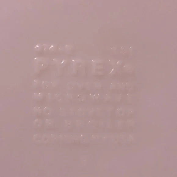 6 Vintage Pyrex Coffee Mugs / Cups With Blue Design