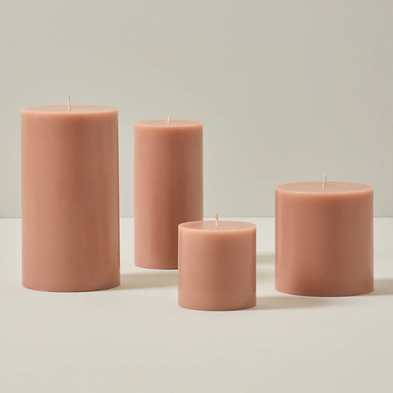 Pillar Candle - 4" X 7" - BLUSH