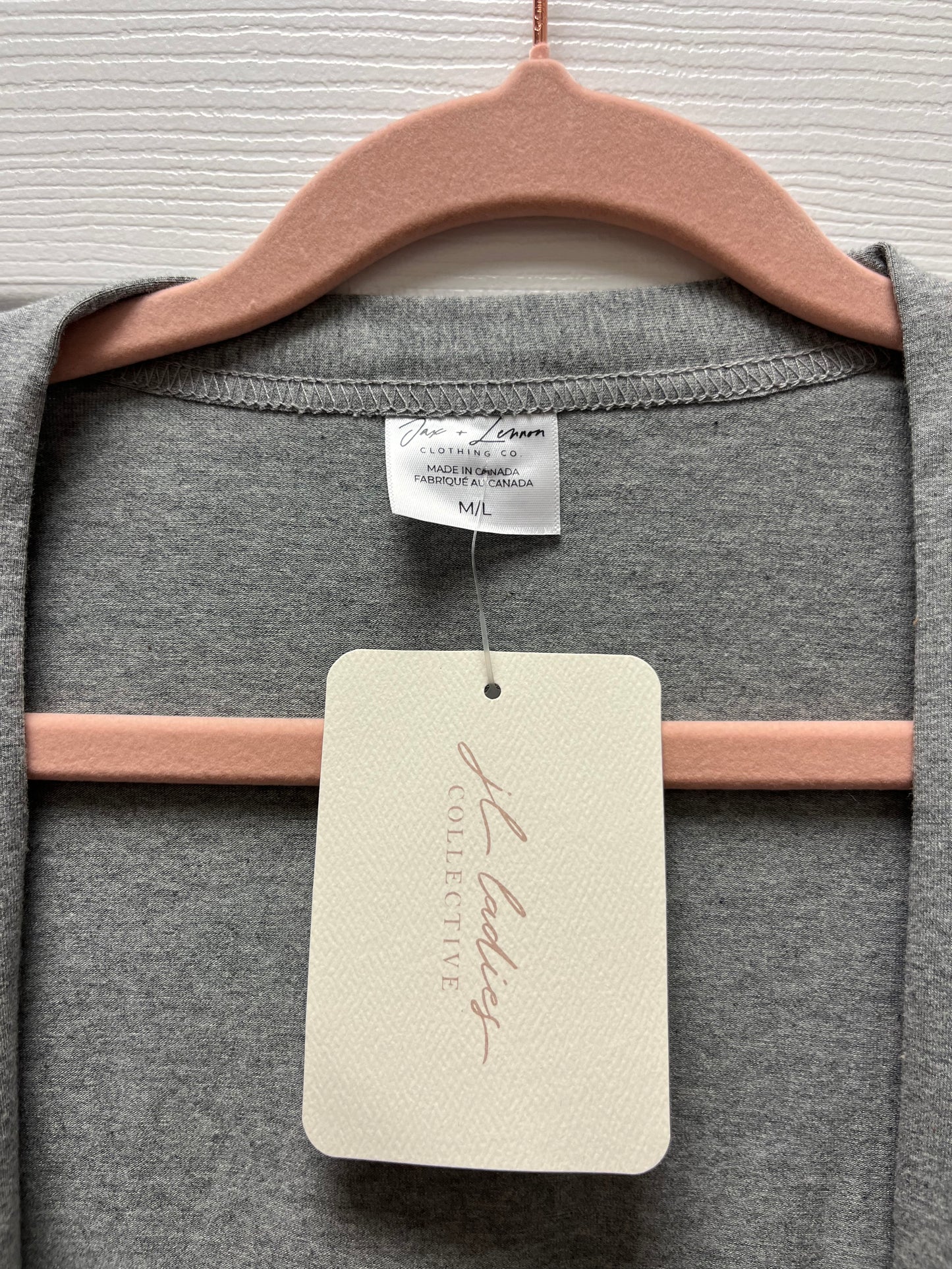 Jax & Lennon Long Grey Cardigan NWT Sz M/L