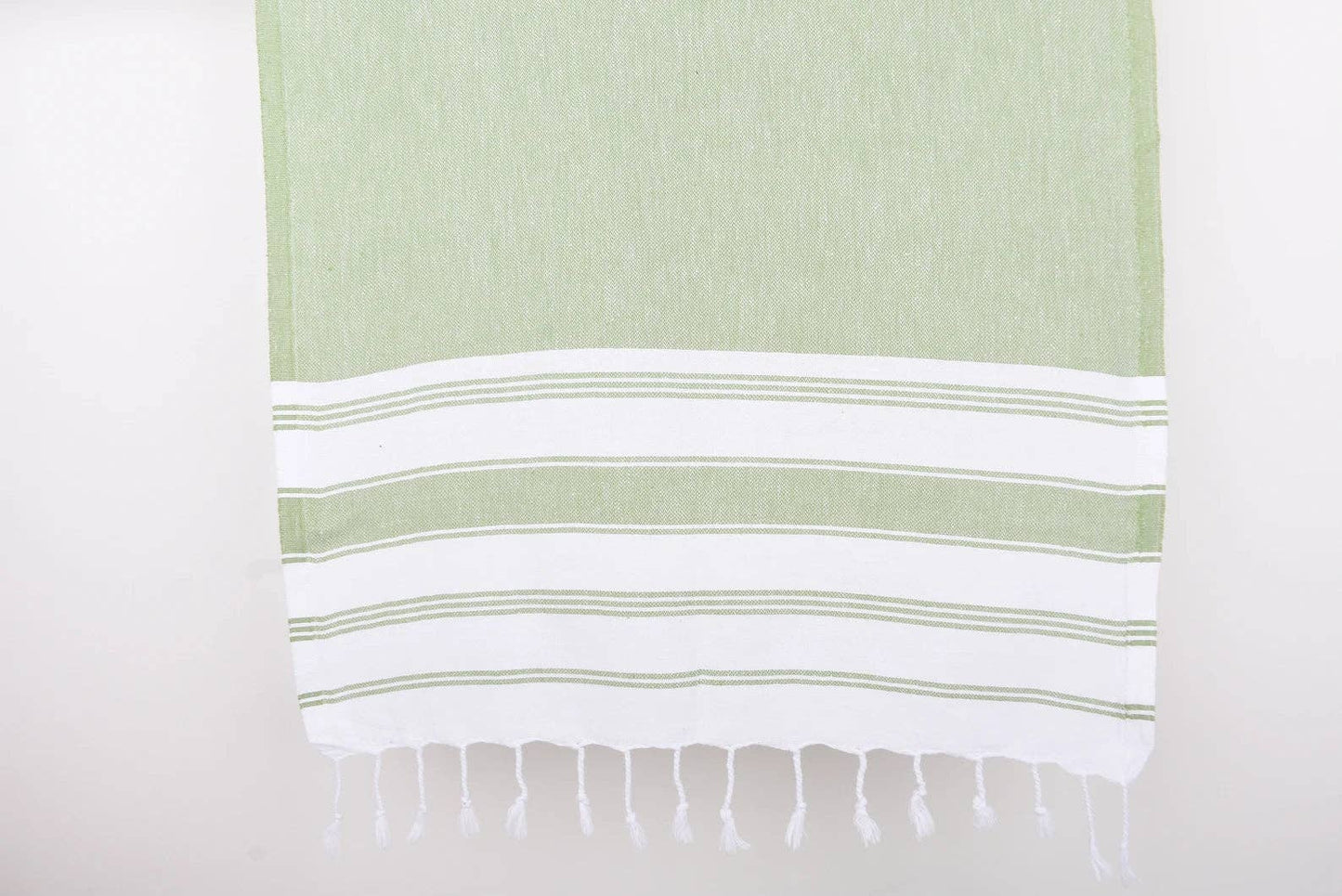 Green Stripe Turkish Towel