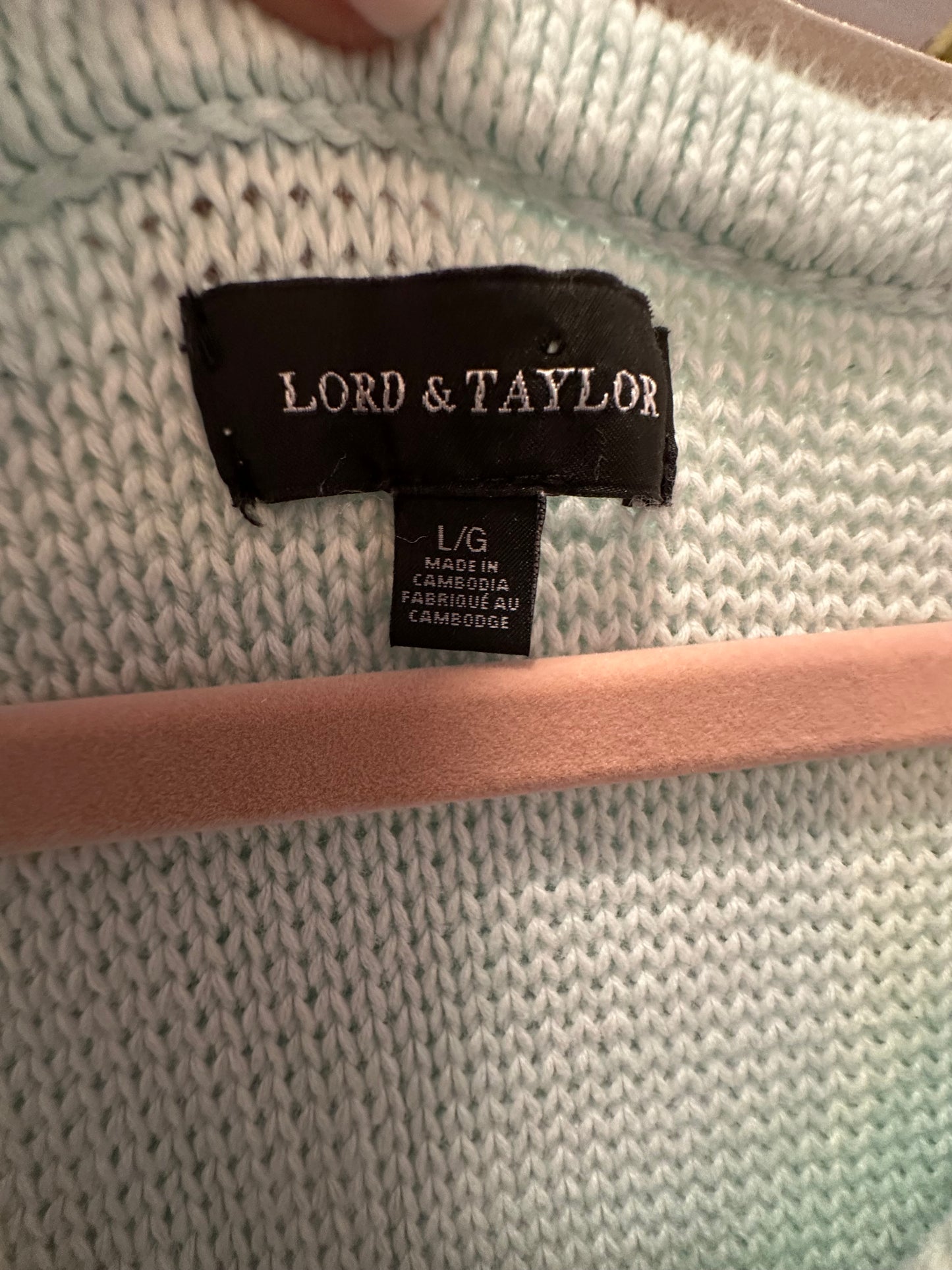 Lord & Taylor Sweater Sz Large