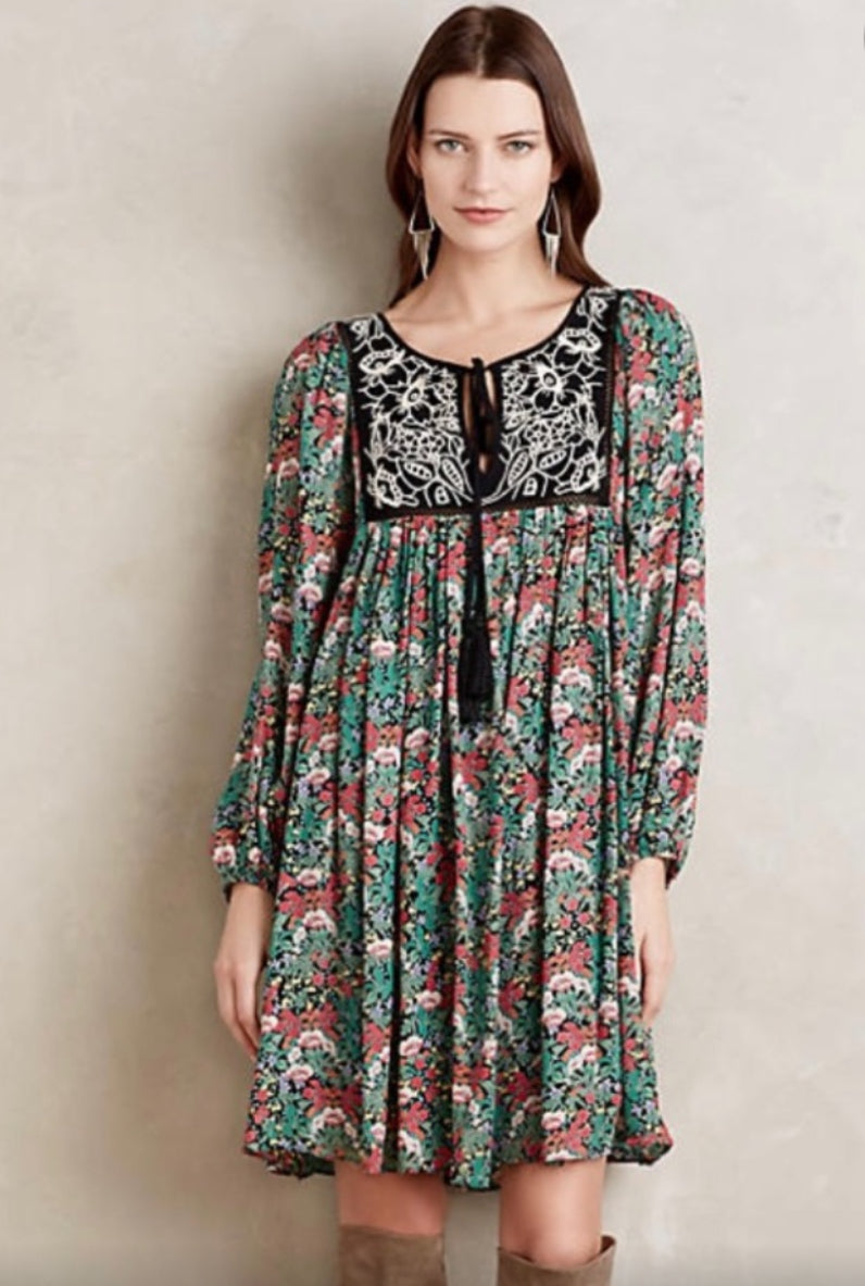 Floreat Anthropologie Dress Sz Xs