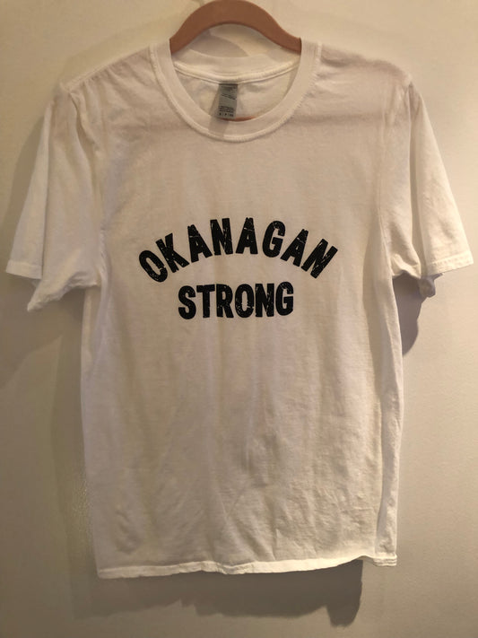 Okanagan Strong White Tee Size Small