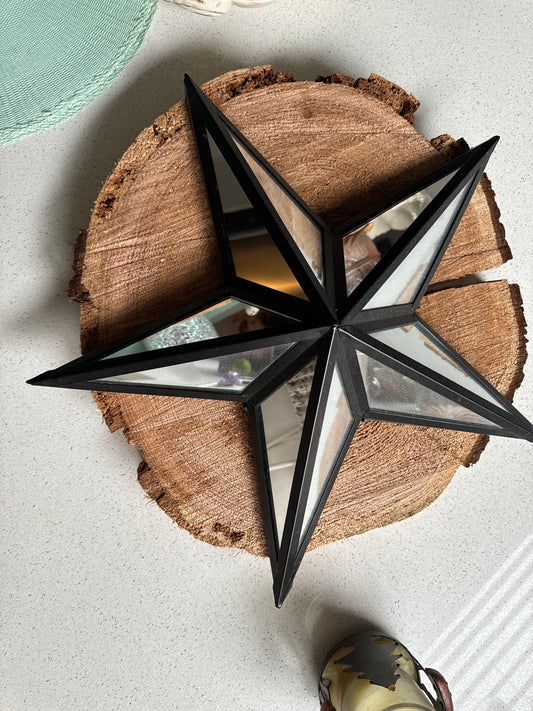 Black/Mirror Star Decor