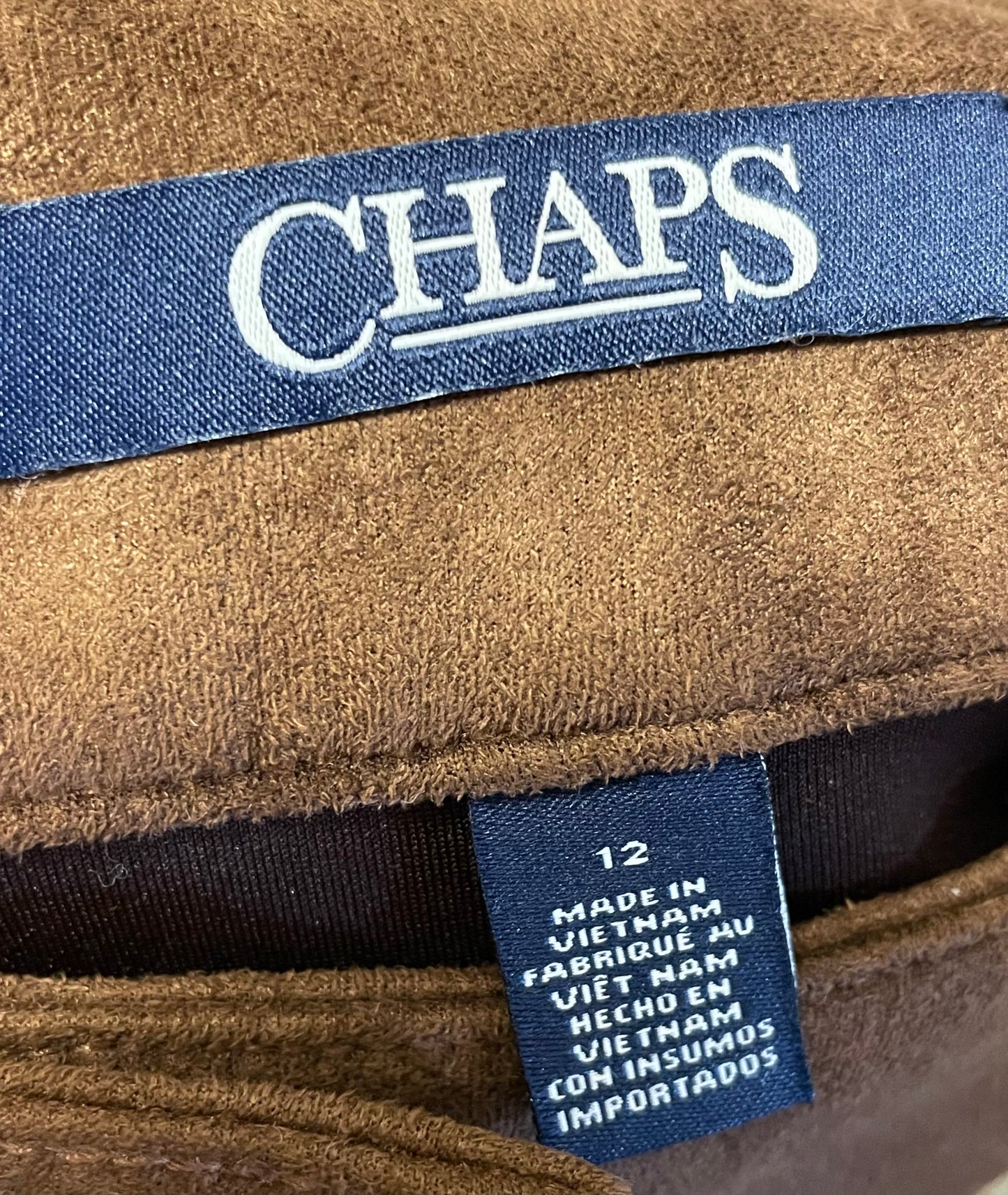 Chaps Skirt Size 12