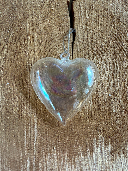 Glass Heart Ornament