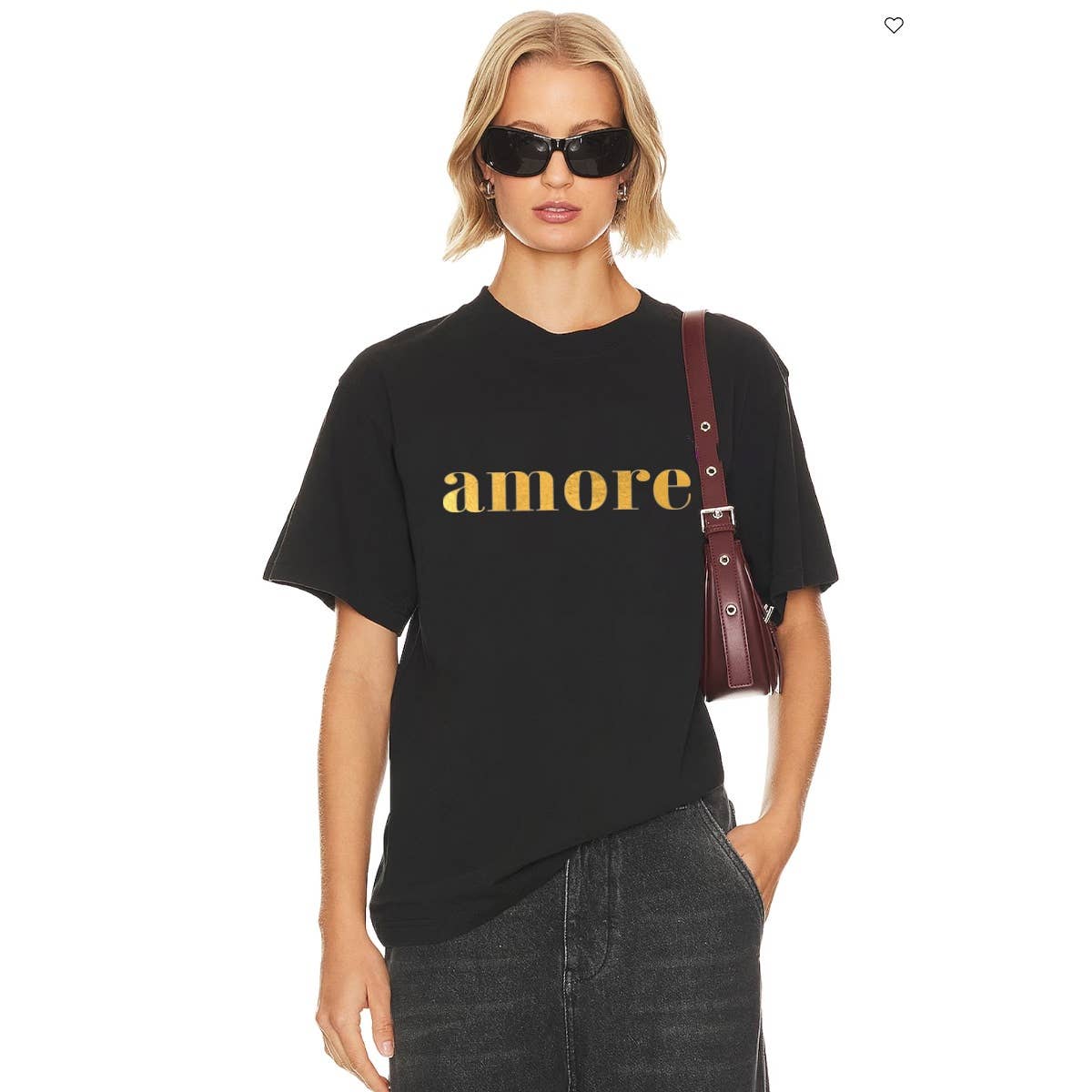 AMORE GRAPHIC FOIL GRAPHIC WOMEN GRAPHIC TEE