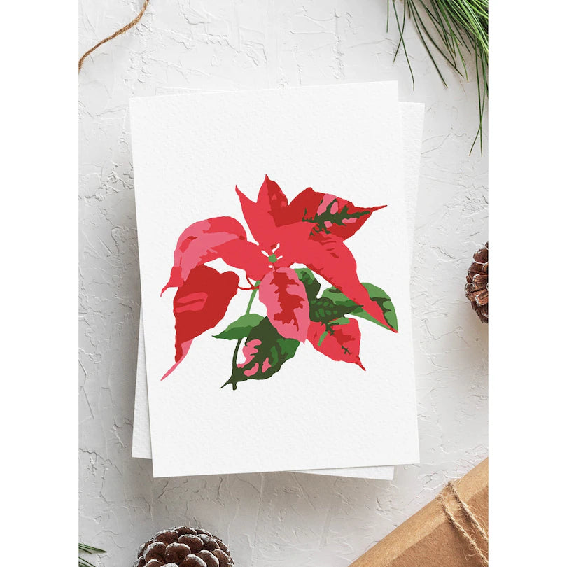 Poinsettia Plants Paint by Number