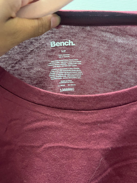 Bench Burgundy T-Shirt Sz S New