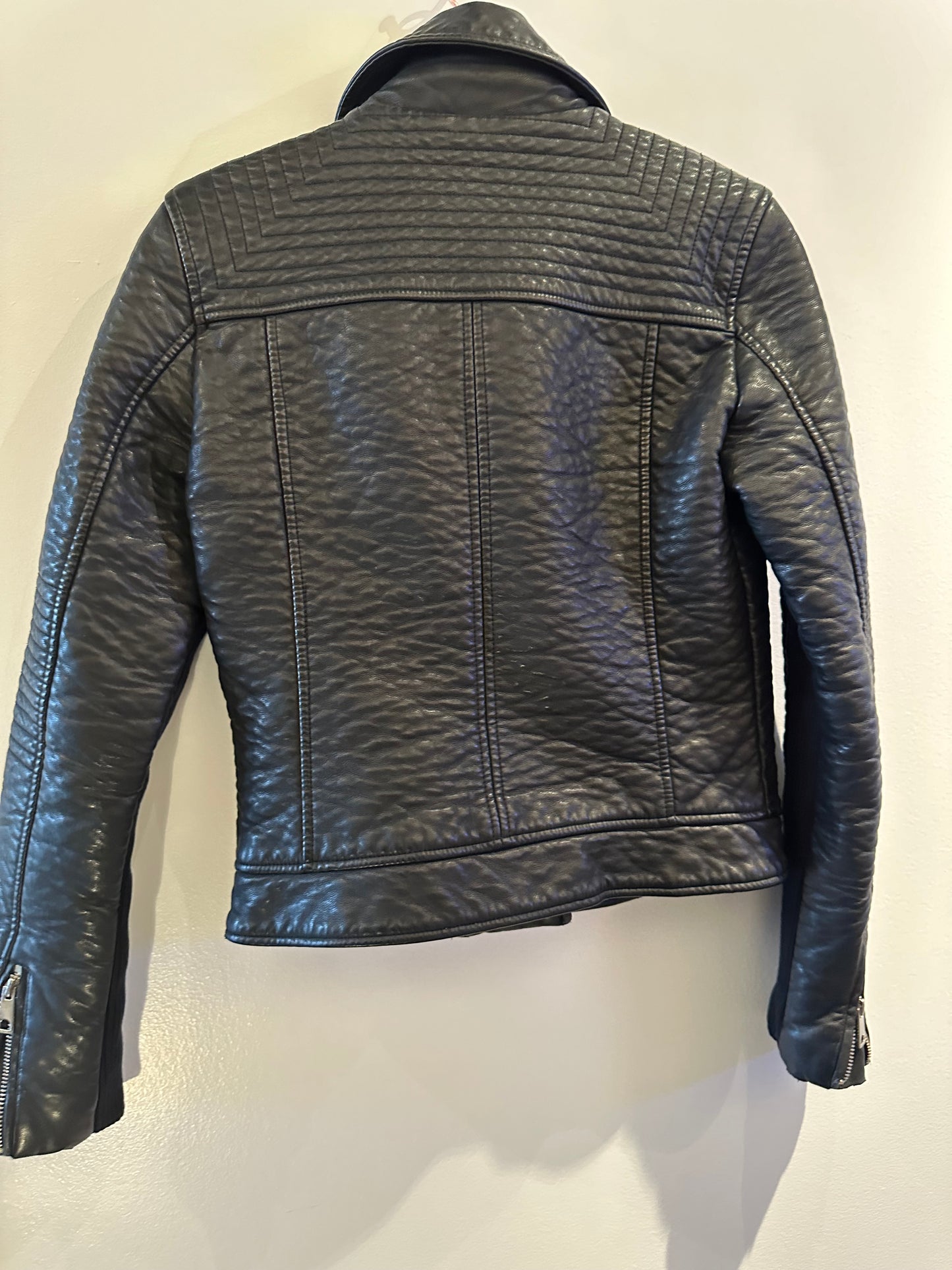 Zara XS Faux Leather Jacket