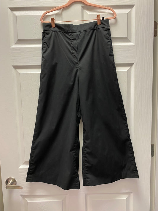 Wilfred Black Cropped Wide Leg Sz 10