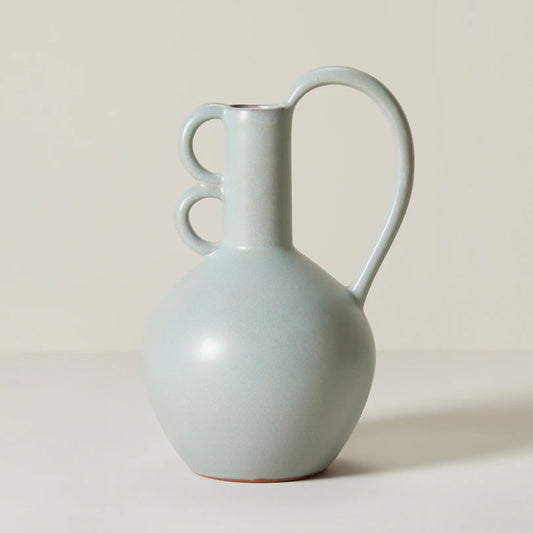 Aris Terracotta Vase - Blue