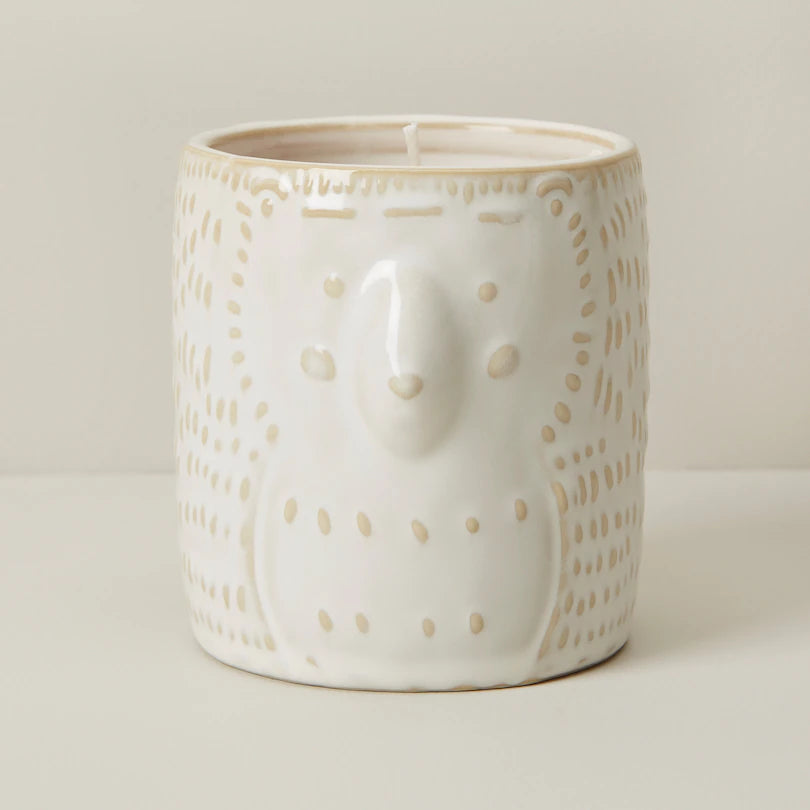 WOODLAND BEAR CANDLE - FIRESIDE