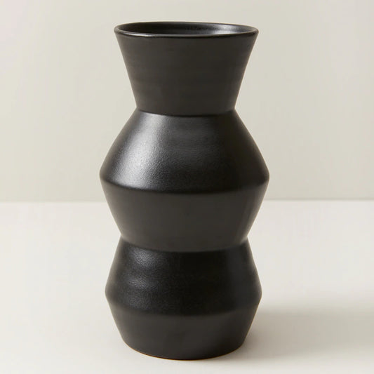 Modern Terracotta Vase, Medium - BLACK or CREAM