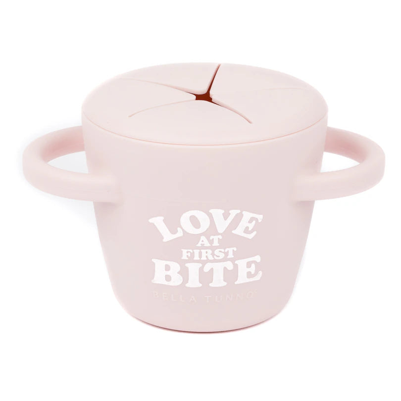 Silicone Snack Cup - Love at First Bite - Pink