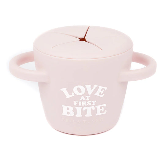 Silicone Snack Cup - Love at First Bite - Pink