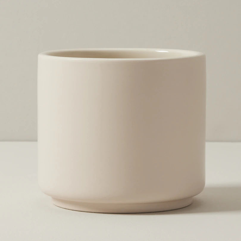 MEDIUM PLANTER POT, BISQUE