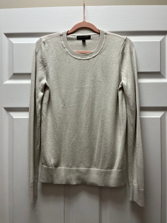 Banana Republic Champagne Shimmer Sweater Sz S