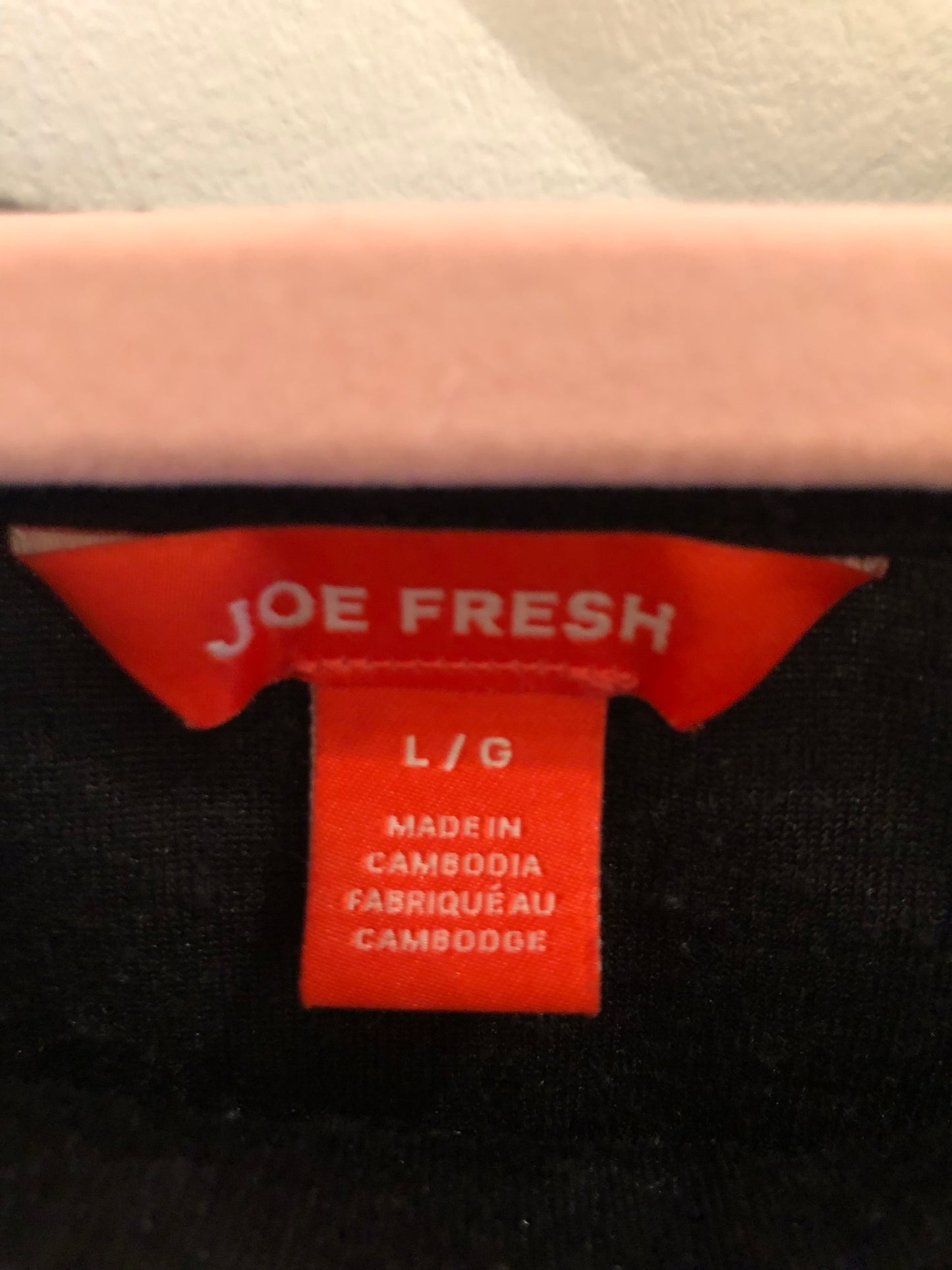 Joe Fresh Black Tee Sz L