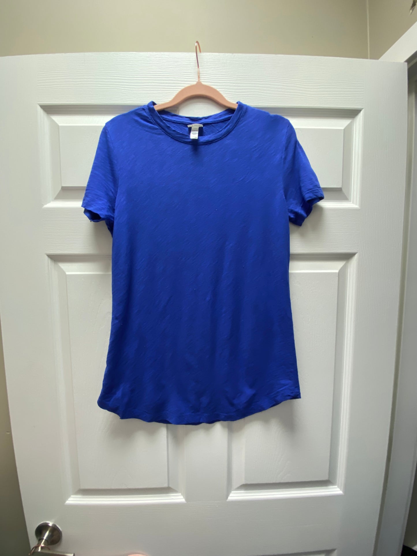 Black Bow Blue T-Shirt Sz Small