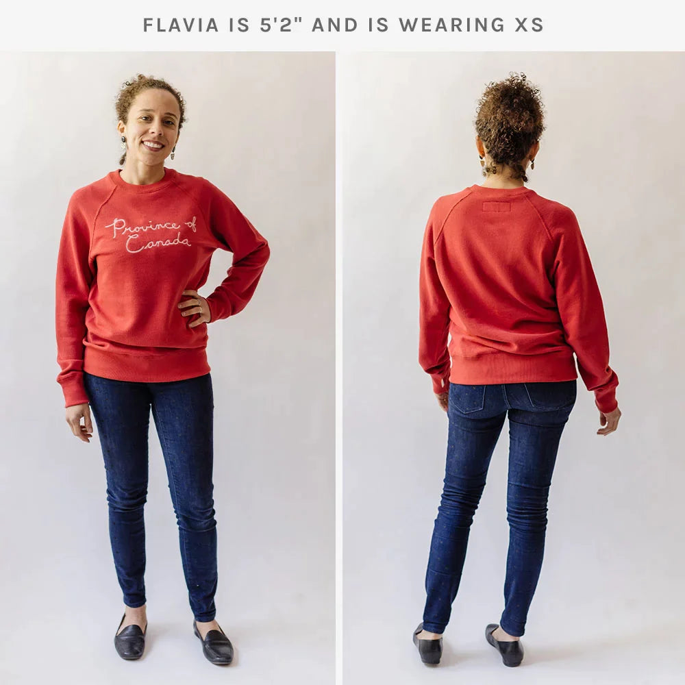 PROVINCE OF CANADA: HAND SCRIPT SWEATER