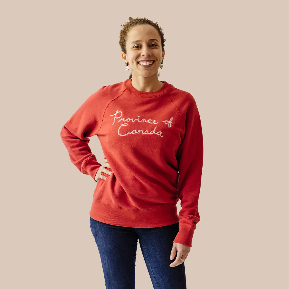 PROVINCE OF CANADA: HAND SCRIPT SWEATER