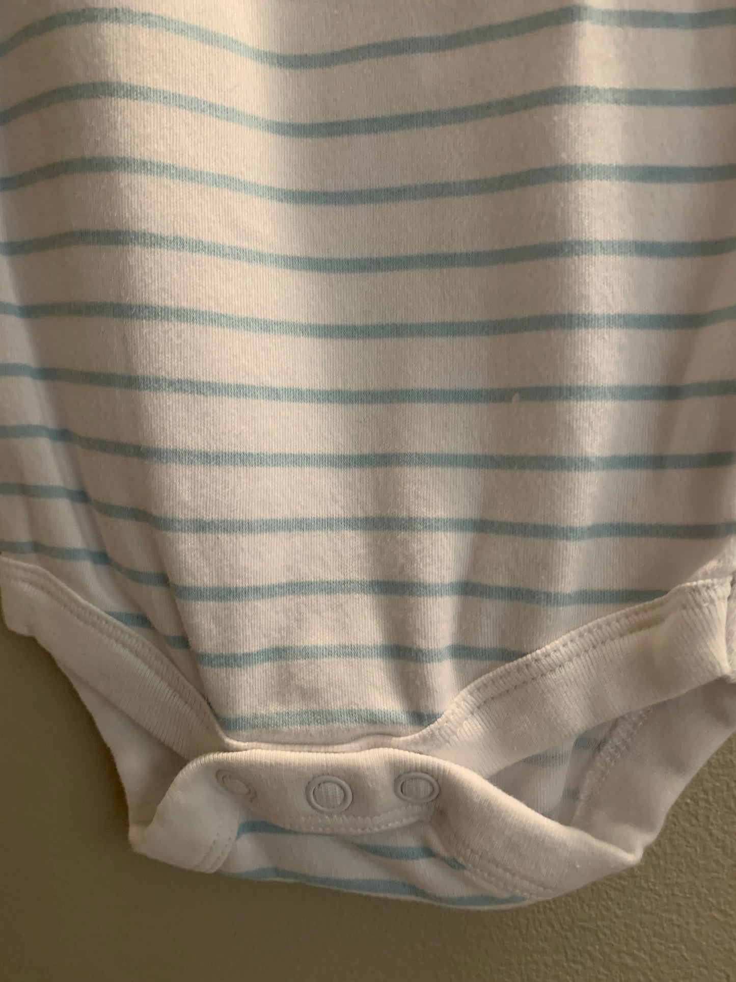 George Blue and White Stripe Onesie Sz 0-3 Months