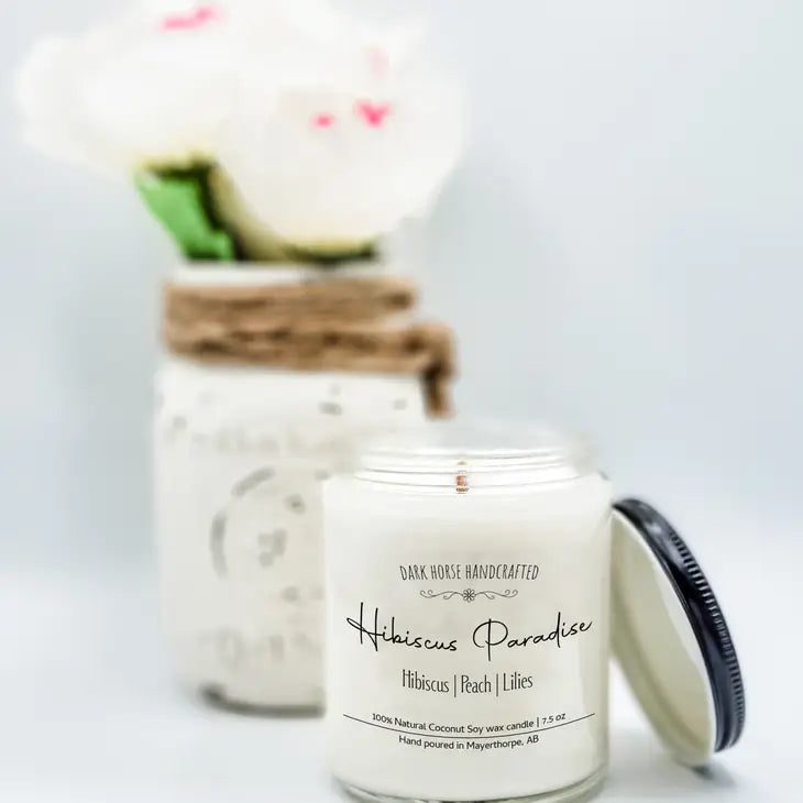 Hibiscus Paradise - 100% Natural Coconut Soy Wax Candle