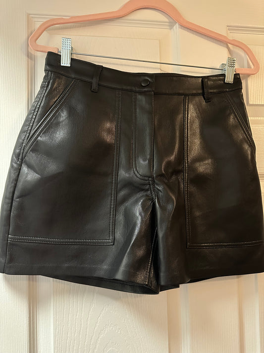 Wilfred Faux Leather Shorts Sz 8