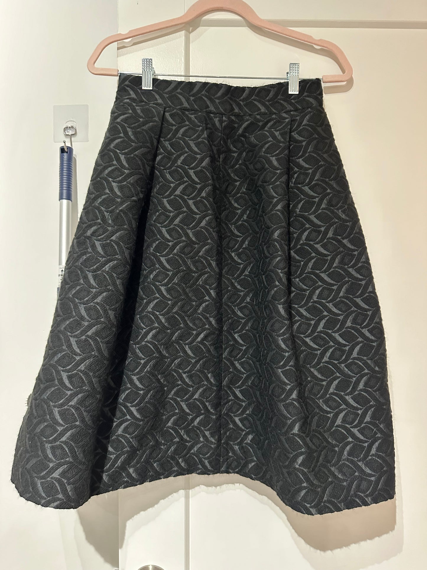 Zara Black Demask Skirt Size S