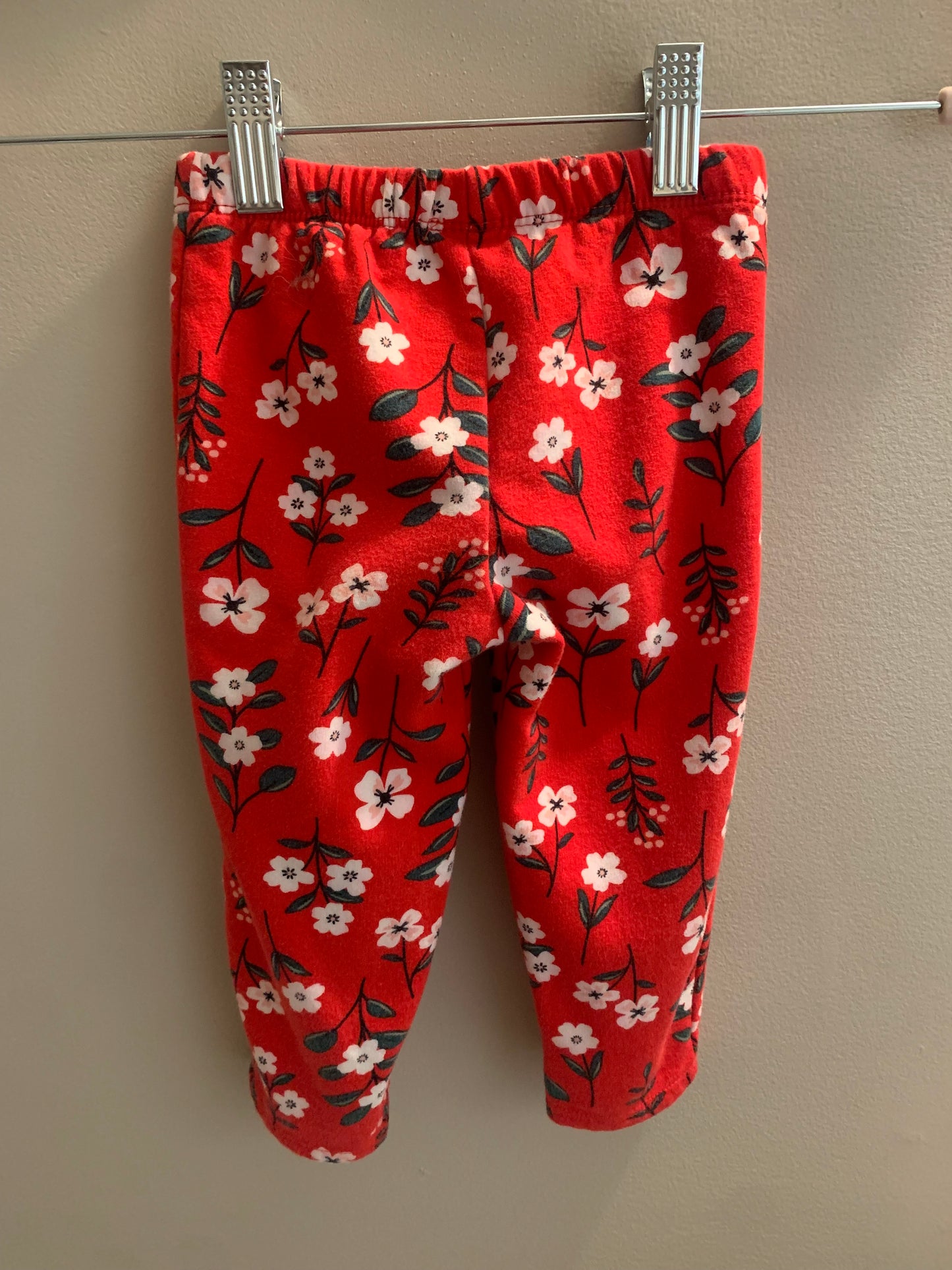 Carter’s Floral Red Pants Sz 18 months