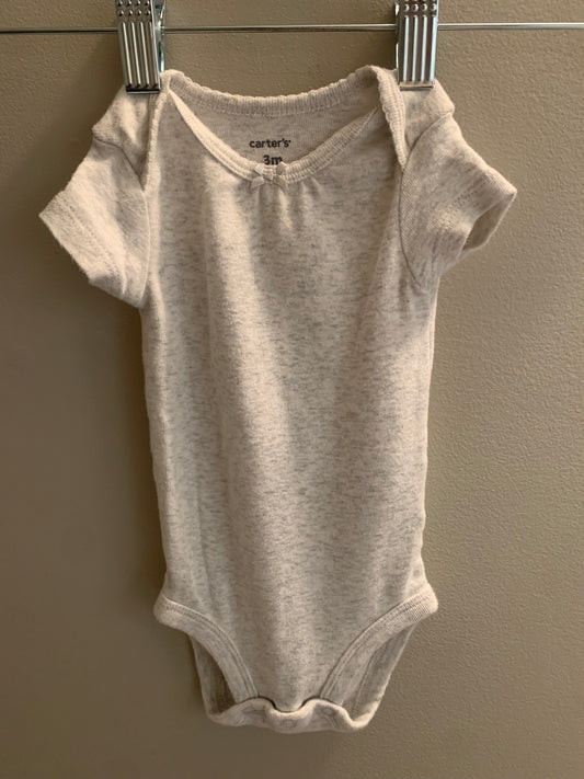 Carter’s Heather Grey Baby Onesie Sz 3 months