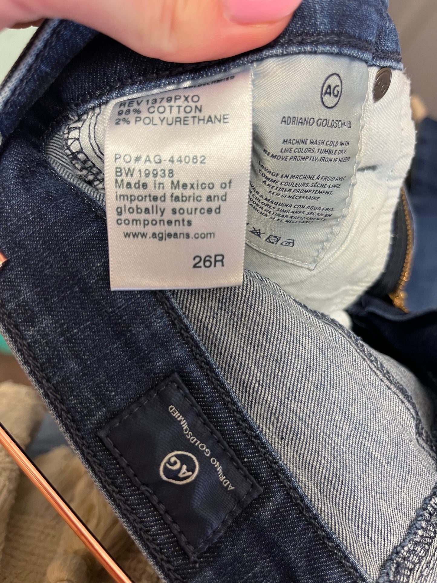 AG Denim Sz 26R