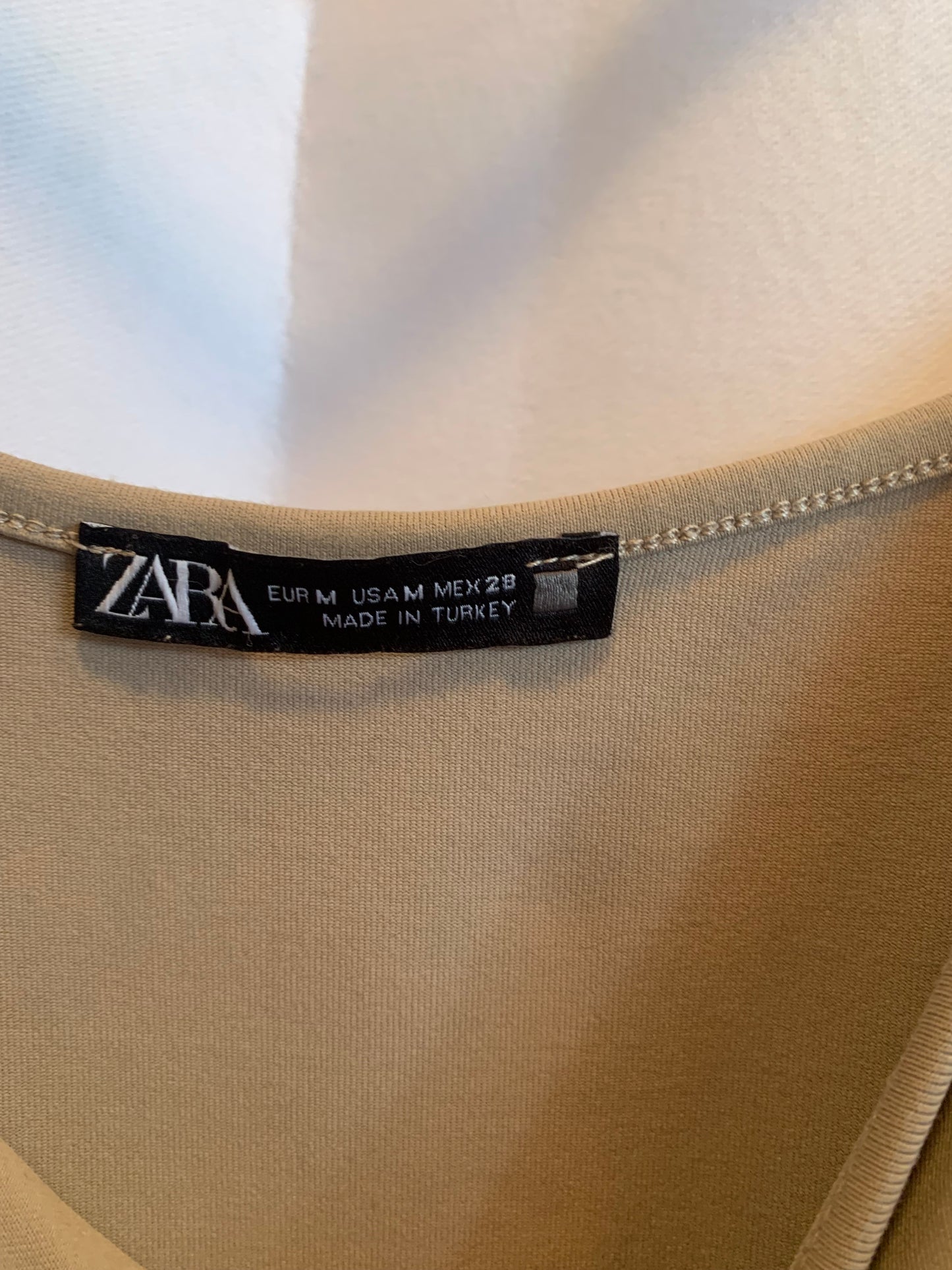 Zara Tan Tank Sz Medium