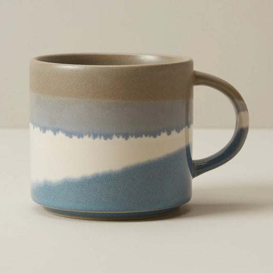 Dipped Ceramic Mug - Blue Horizon