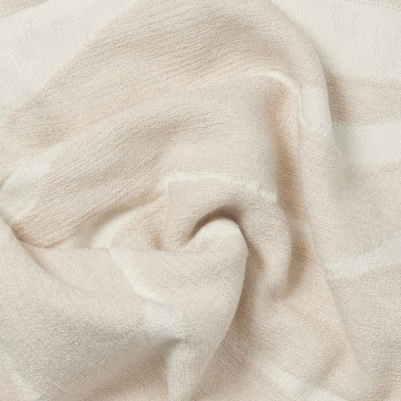 JACQUARD PRINTED THROW, IVORY/NATURAL