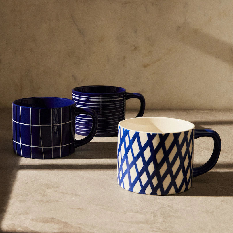 Thin Stripes Mug - Blue