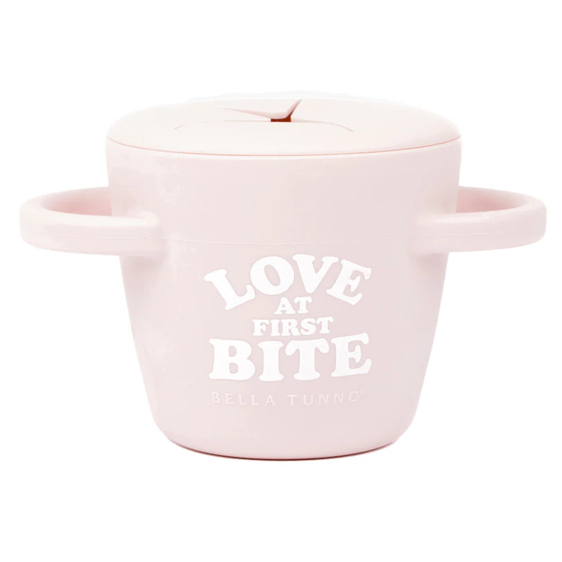 Silicone Snack Cup - Love at First Bite - Pink