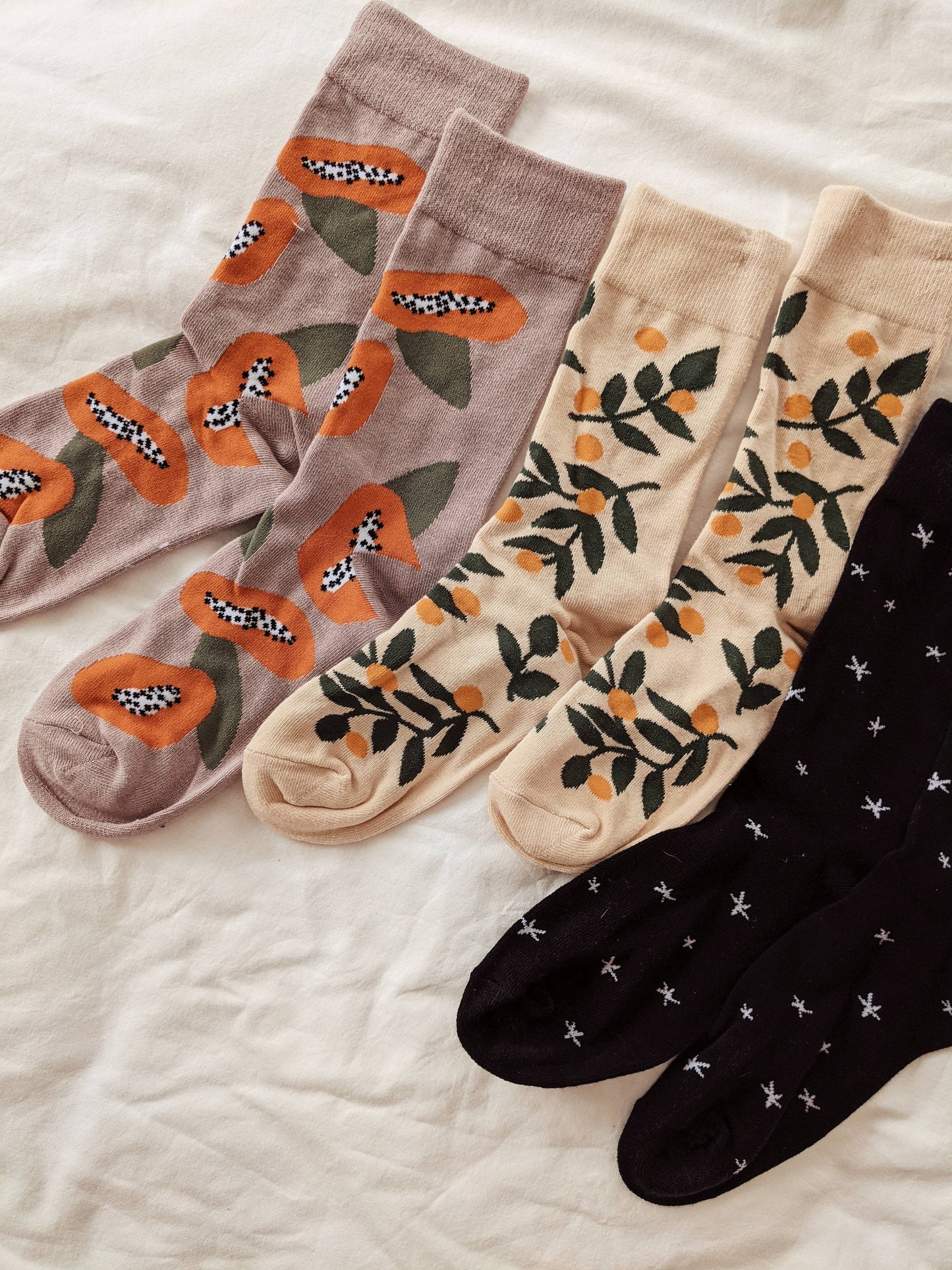 Mandarin cotton socks