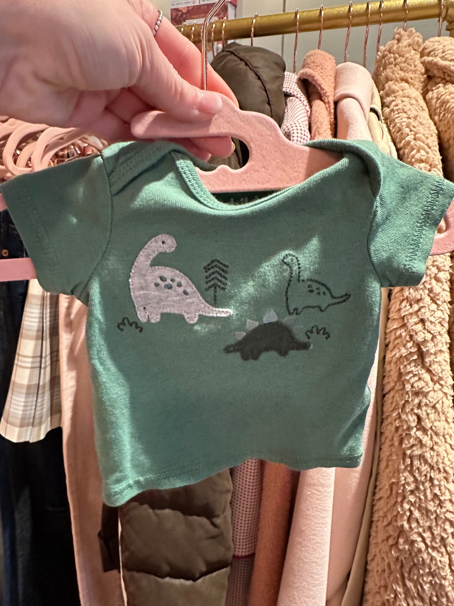 Green Baby Dino Top